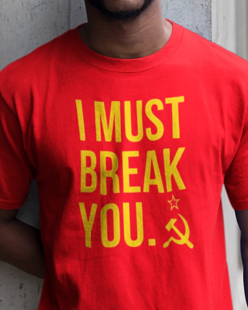 Camiseta Algodão Premium Boxe - Balboa Ivan Drago Break You