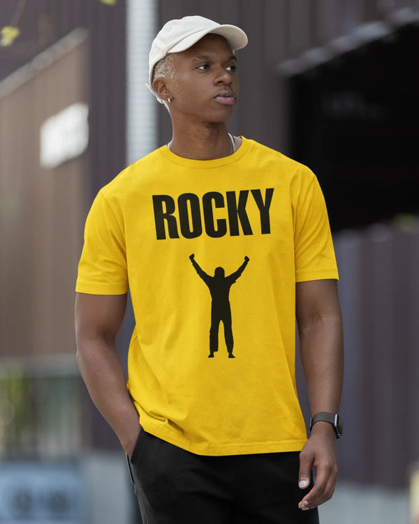 Camiseta Algodão Premium Boxe - Rocky Balboa Stairs