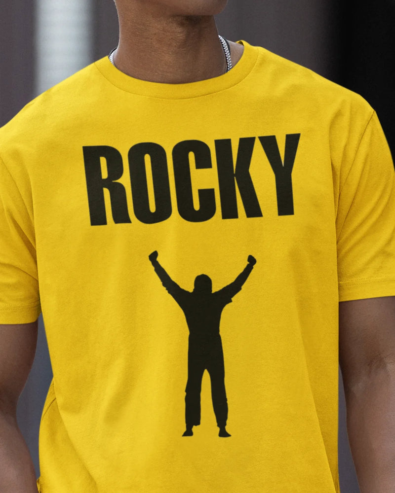 Camiseta Algodão Premium Boxe - Rocky Balboa Stairs