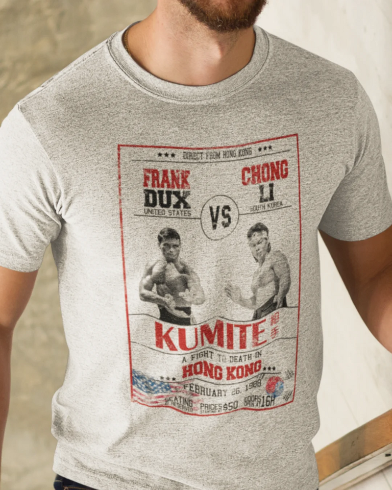 Camiseta Algodão Premium Action Movies - Kumite Tournament Dux VS Li