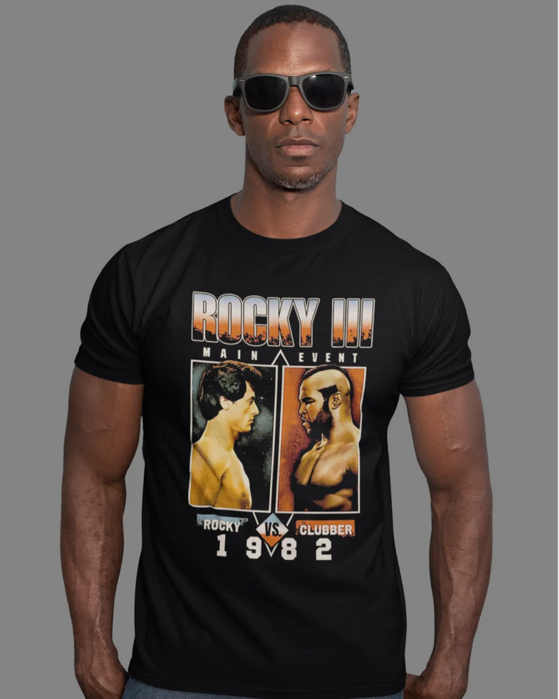 Camiseta Algodão Premium Boxe - Rocky 3 Main Event