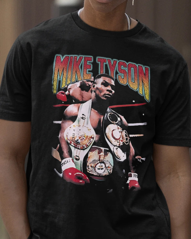 Camiseta Algodão Premium Boxe - Tyson Champ