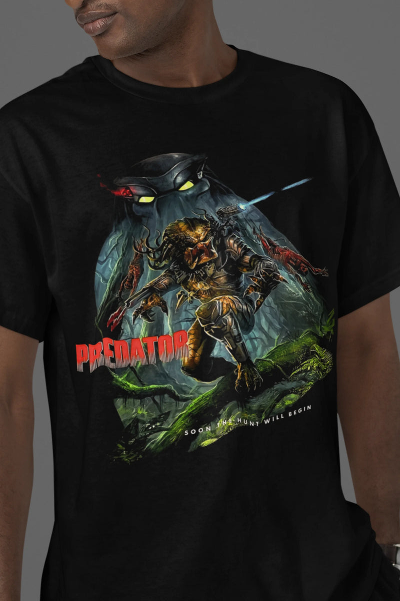 Camiseta Algodão Premium Action Movies - Predator Hunt