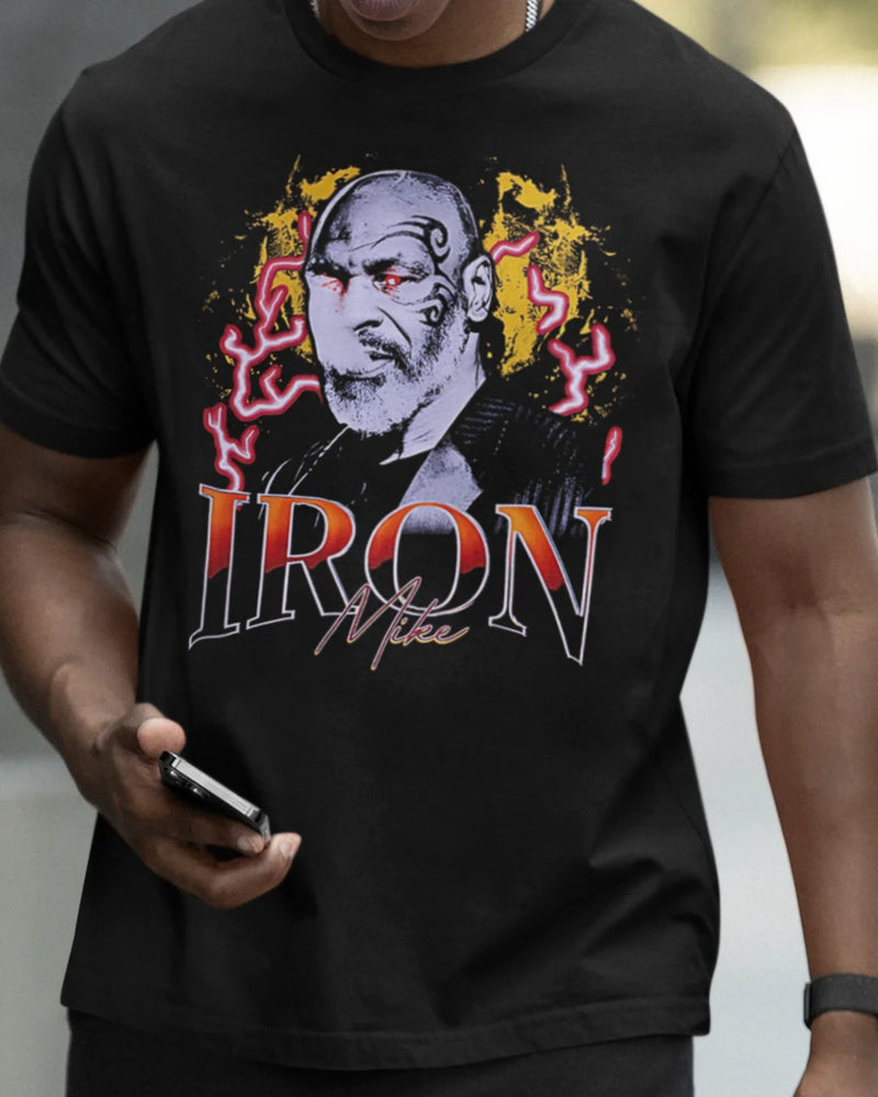 Camiseta Algodão Premium Boxe - Iron Mike Thunder