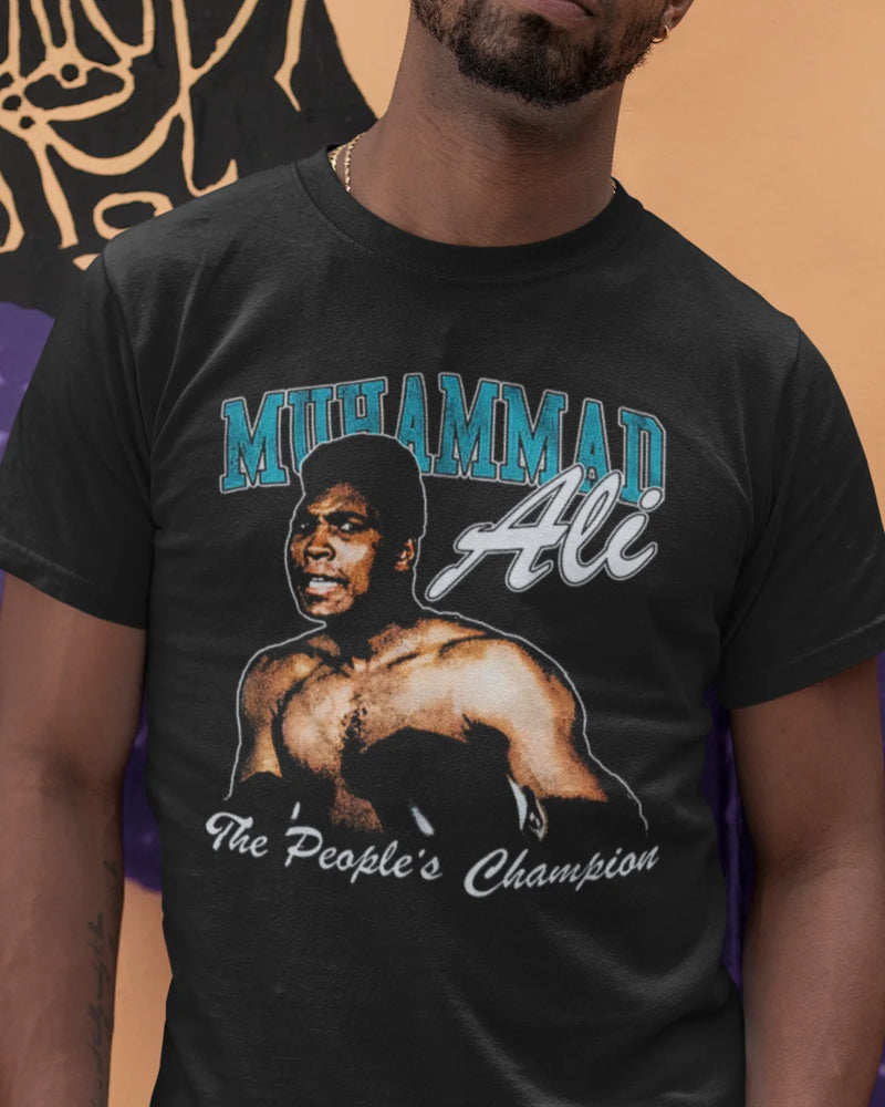 Camiseta Algodão Premium Boxe - Ali The People's Champion