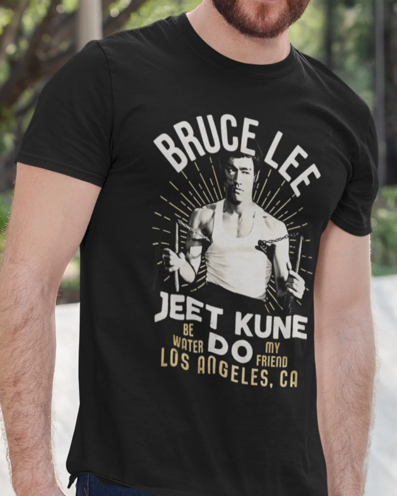 Camiseta Algodão Premium Action Movies - Bruce Lee Be Water My Friend