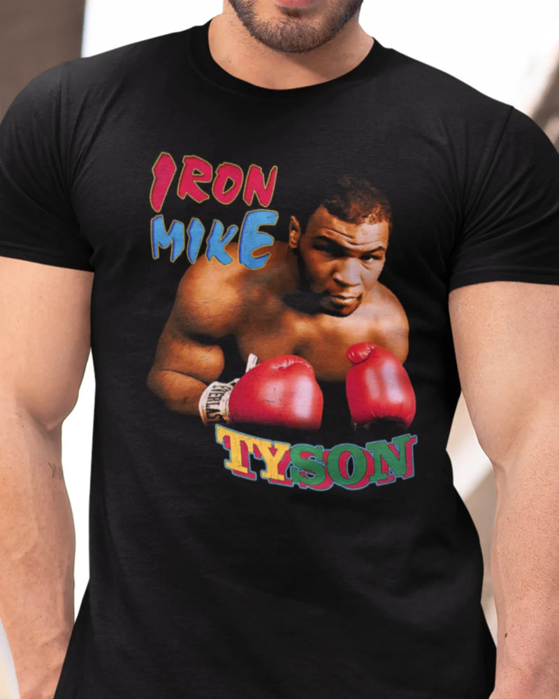 Camiseta Algodão Premium Boxe - Staring Mike Tyson