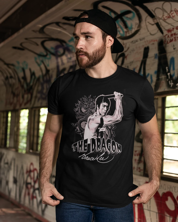 Camiseta Algodão Premium Action Movies - Bruce Lee's Dragon