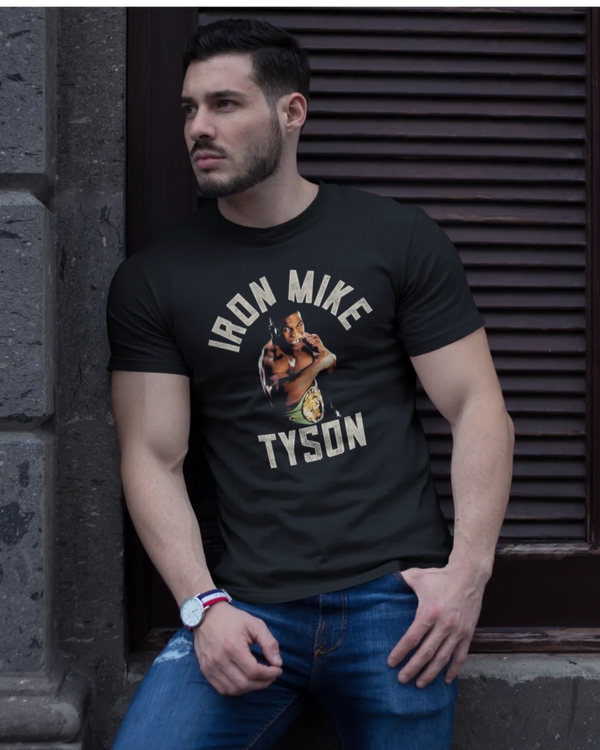 Camiseta Algodão Premium Boxe - Iron Mike Tyson Belt