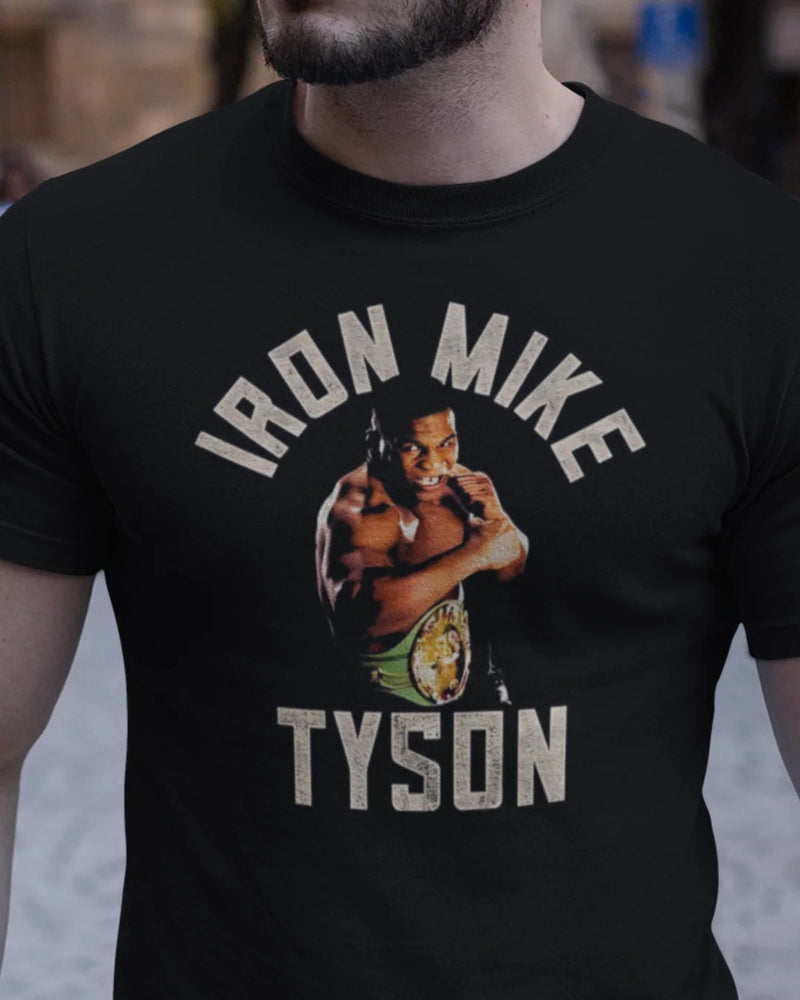 Camiseta Algodão Premium Boxe - Iron Mike Tyson Belt