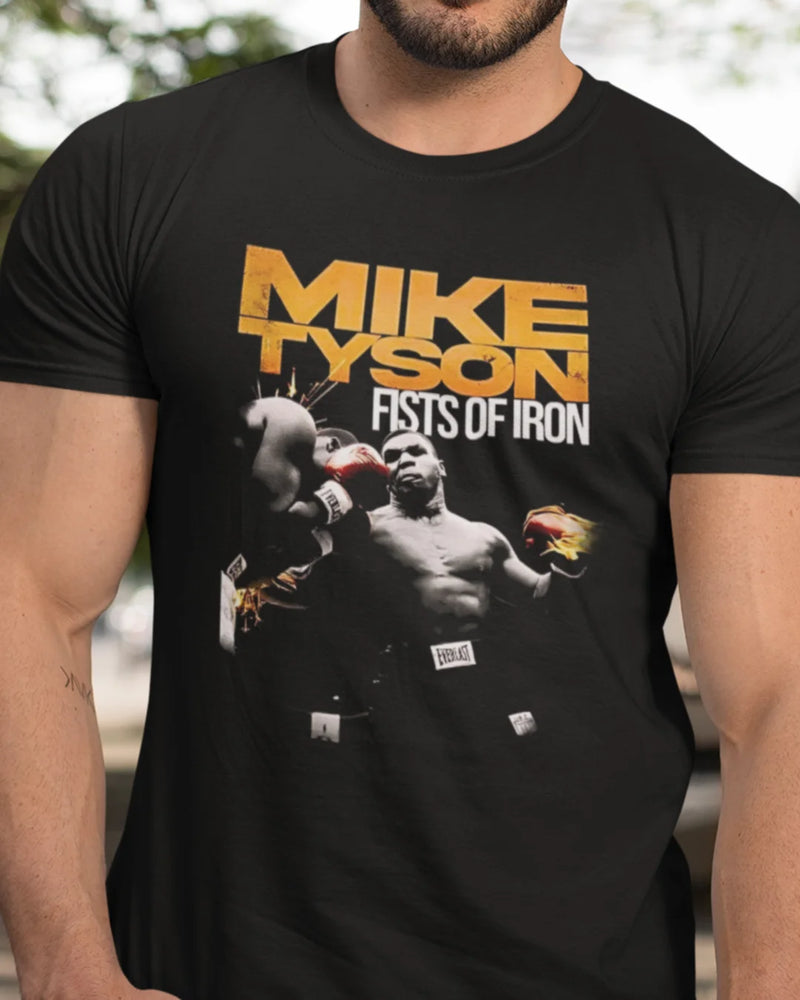 Camiseta Algodão Premium Boxe - Tyson Fists of Iron