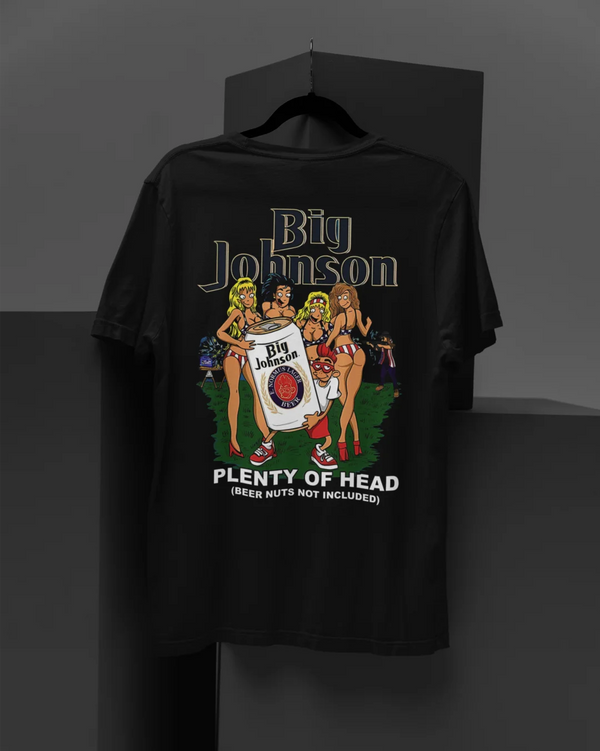 Camiseta Algodão Premium Big Johnson - Plenty of Head