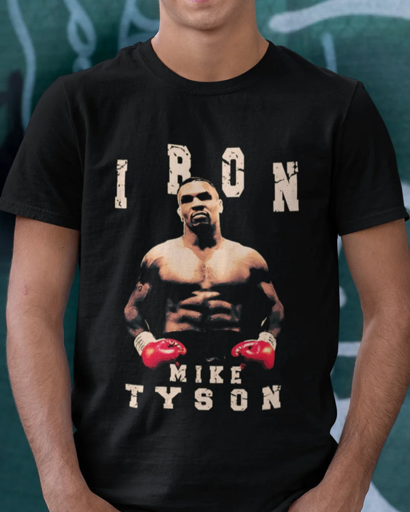 Camiseta Algodão Premium Boxe - Staring Iron Mike