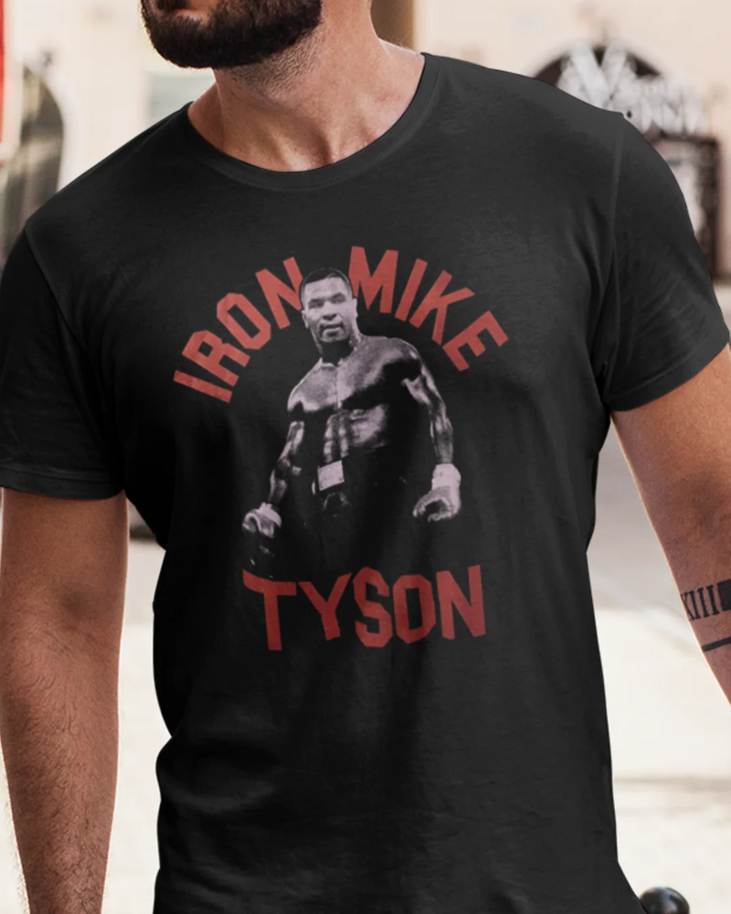 Camiseta Algodão Premium Boxe - Iron Mike Tyson Red