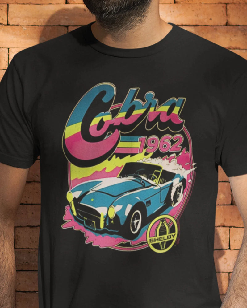 Camiseta Algodão Premium Carros - Cobra 1962