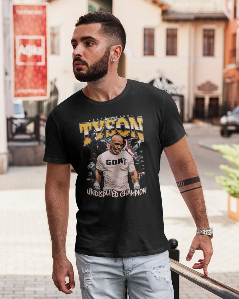 Camiseta Algodão Premium Boxe - Tyson Undisputed