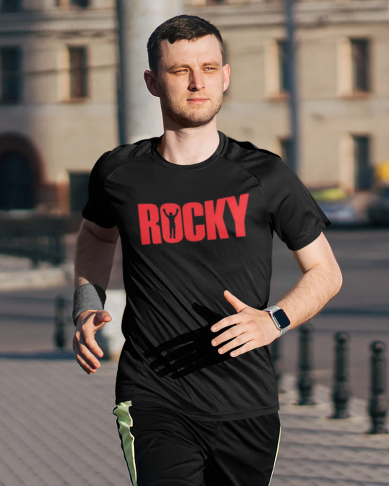 Camiseta Esporte Dry Fit - Rocky Logo