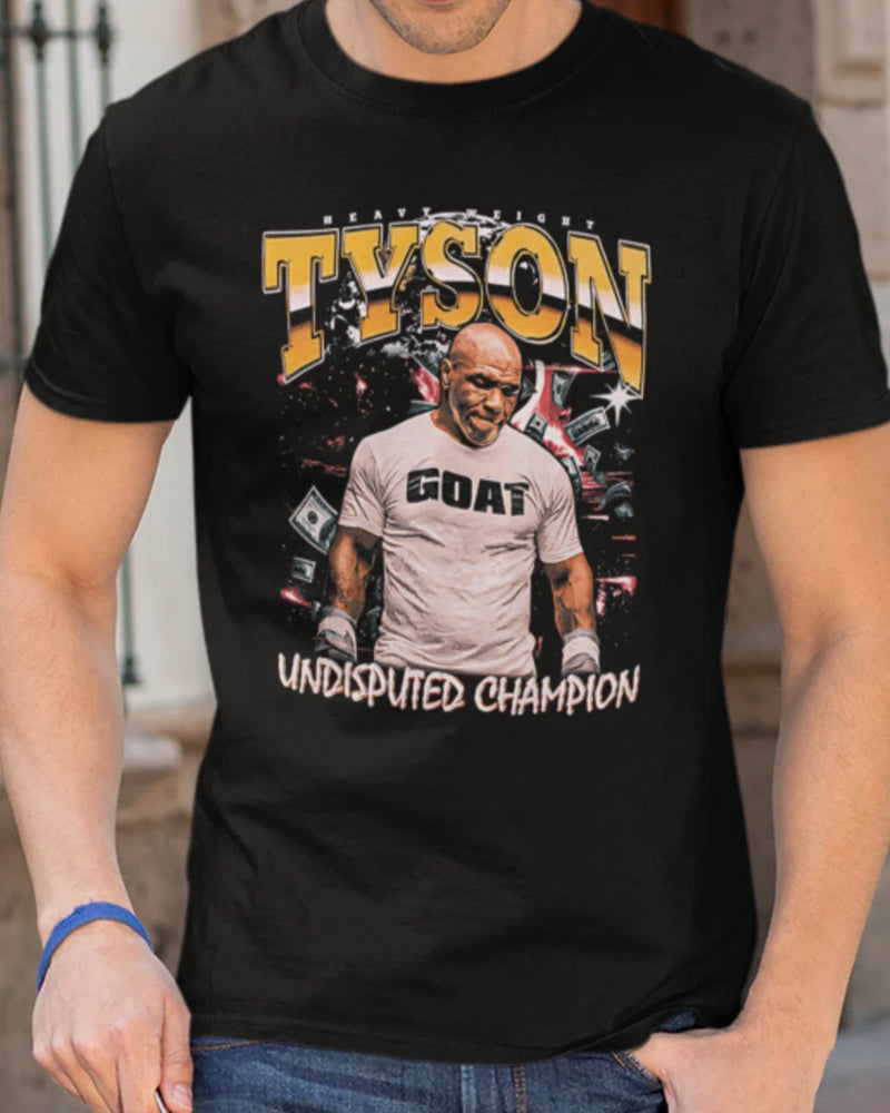 Camiseta Algodão Premium Boxe - Tyson Undisputed