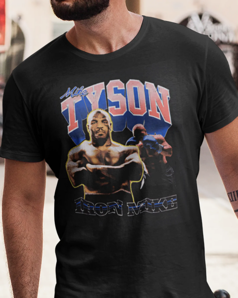 Camiseta Algodão Premium Boxe - Tyson Arms Crossed