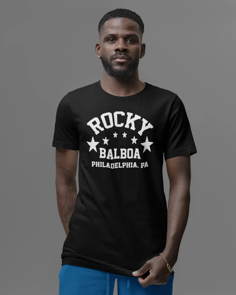 Camiseta Algodão Premium Boxe - Rocky Balboa Star