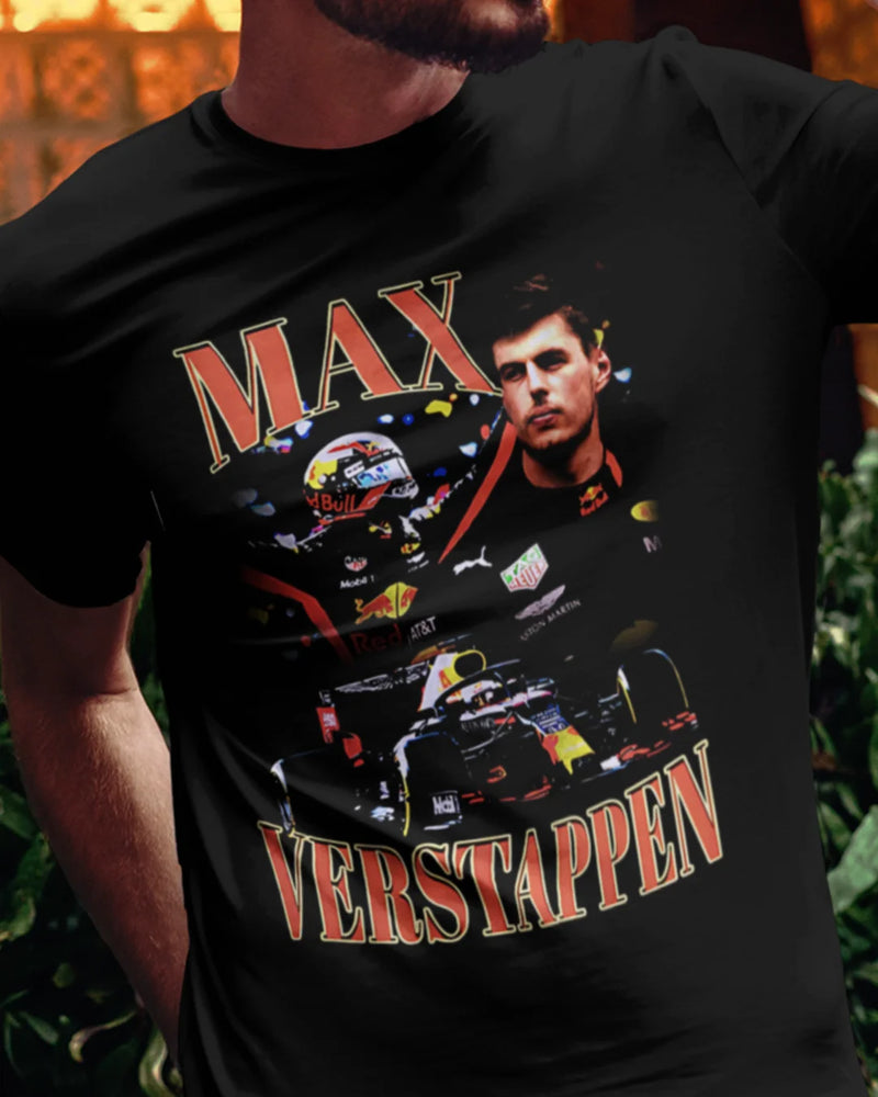 Camiseta Algodão Premium Fórmula 1 - Max Verstappen