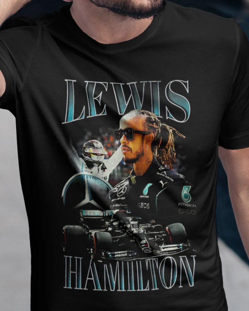 Camiseta Algodão Premium Fórmula 1 - Lewis Hamilton