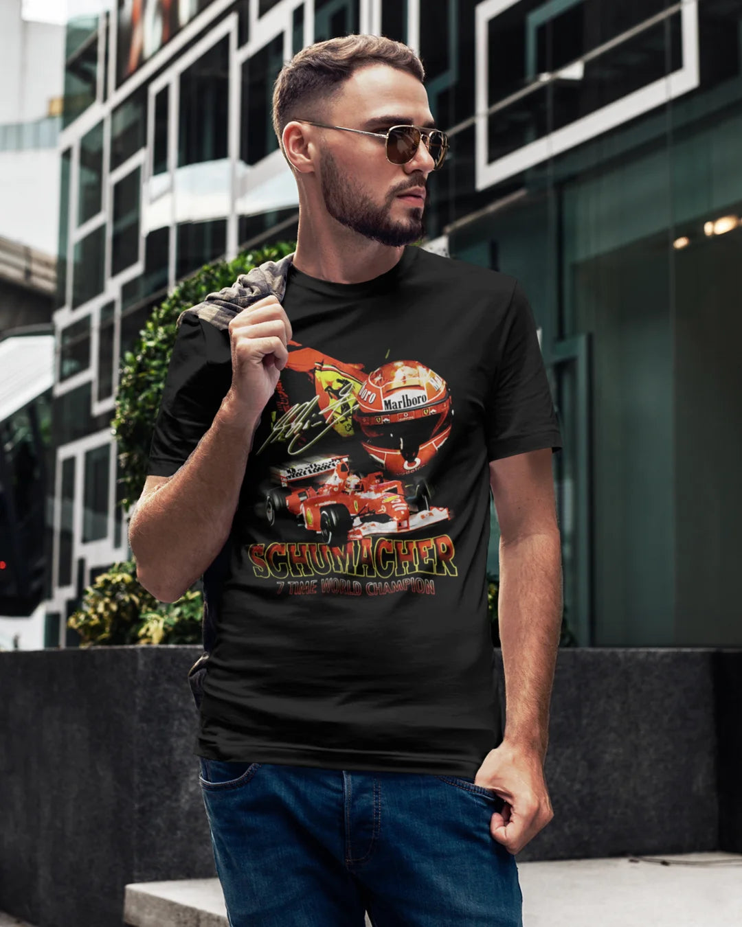 Camiseta Algodão Premium Fórmula 1 - Schumacher