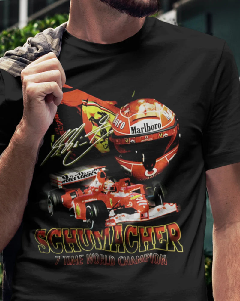 Camiseta Algodão Premium Fórmula 1 - Schumacher