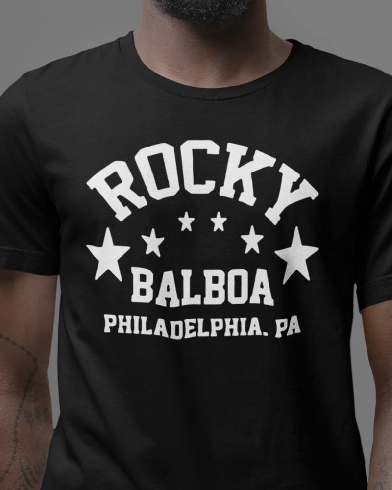 Camiseta Algodão Premium Boxe - Rocky Balboa Star