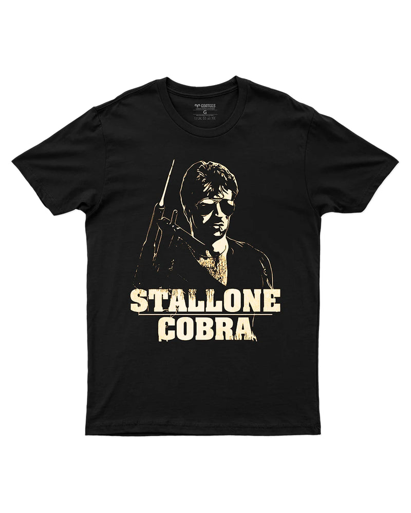 Camiseta Algodão Premium Action Movies - Stallone Cobra