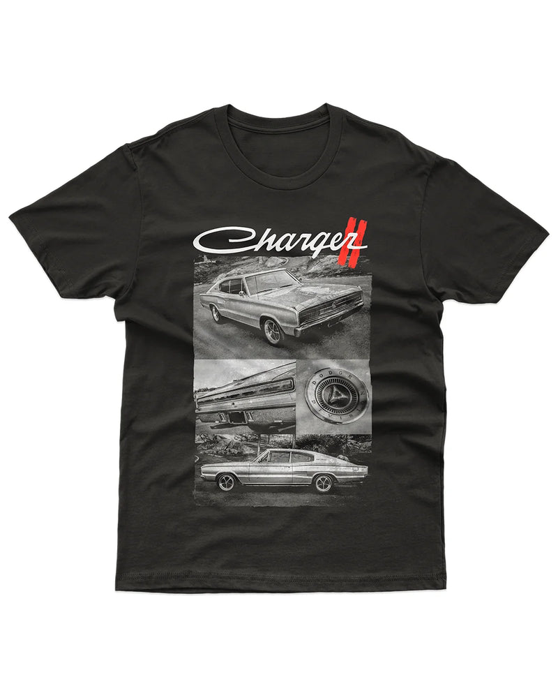 Camiseta Algodão Premium Carros - Charger II