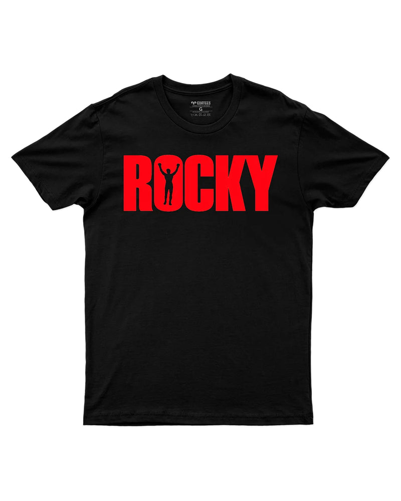 Camiseta Algodão Premium Boxe - Rocky Logo