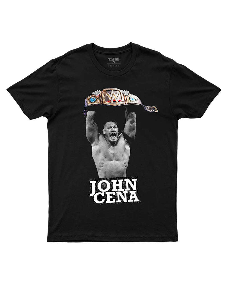 Camiseta Algodão Premium Wrestling - John Cena Champ