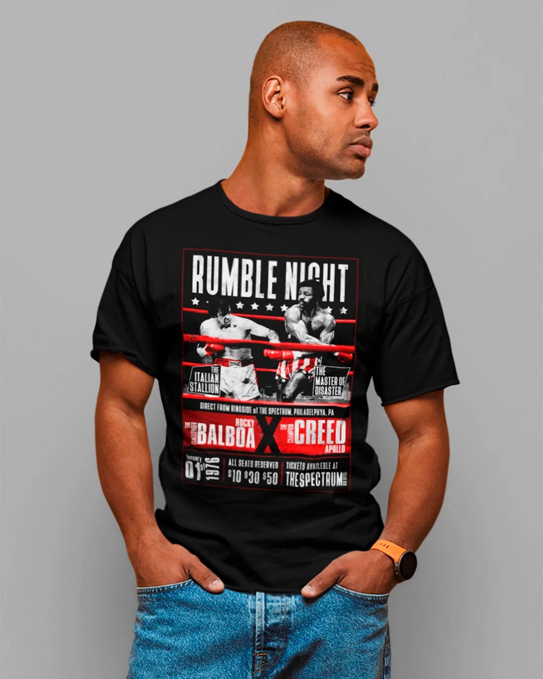 Camiseta Algodão Premium Boxe - Balboa VS Creed
